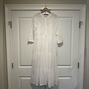 JENNI KAYNE white linen maxi dress